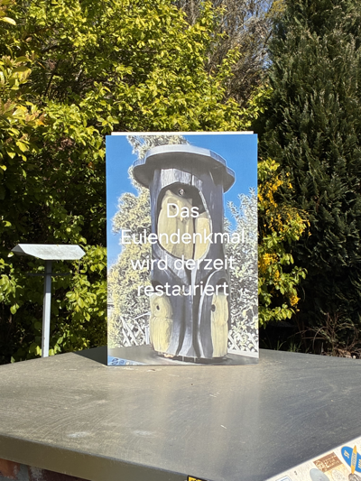 Das Eulendenkmal ist auf Kur